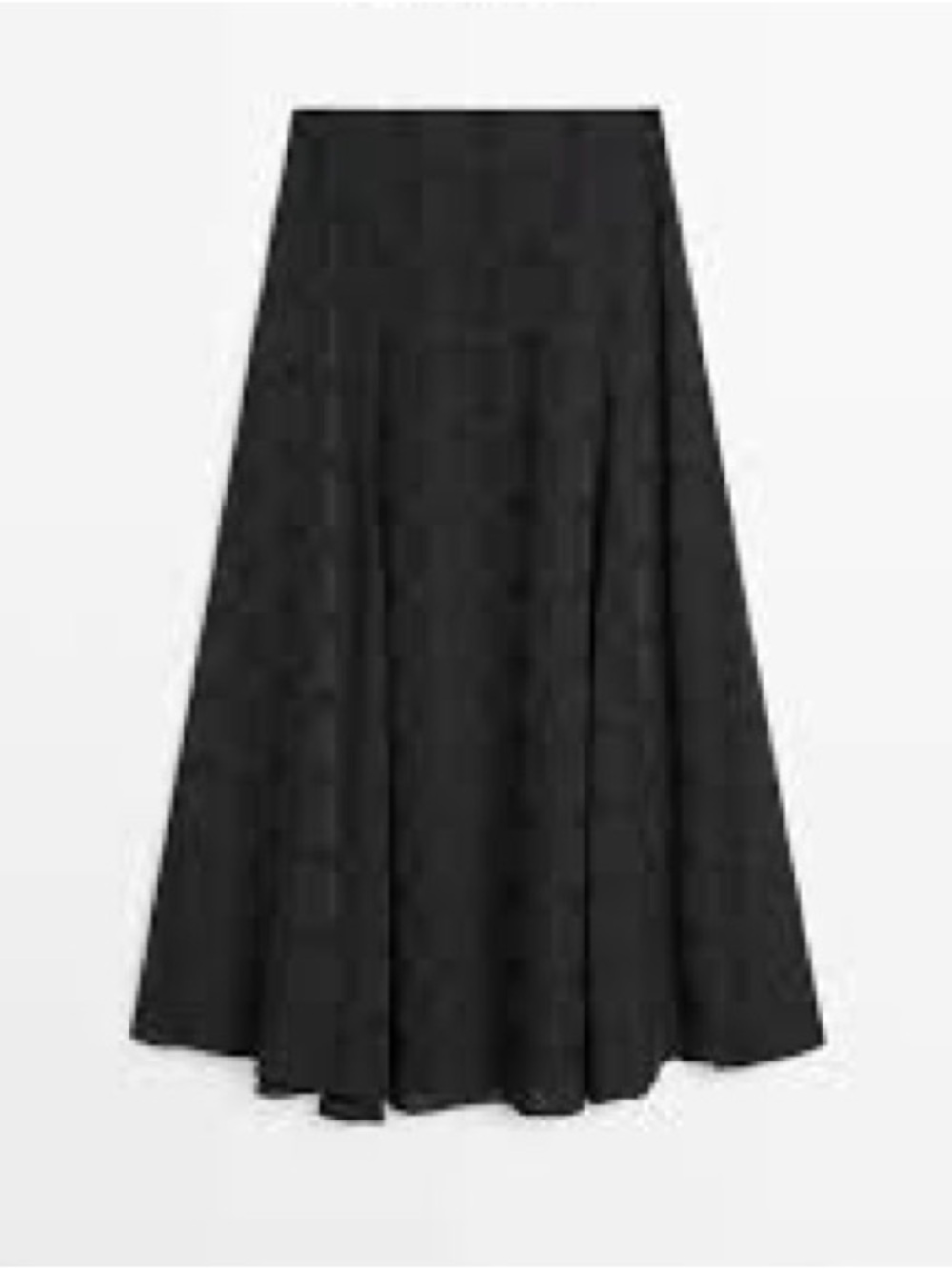 MASSIMO DUTTI Black Midi / Maxi Skirt